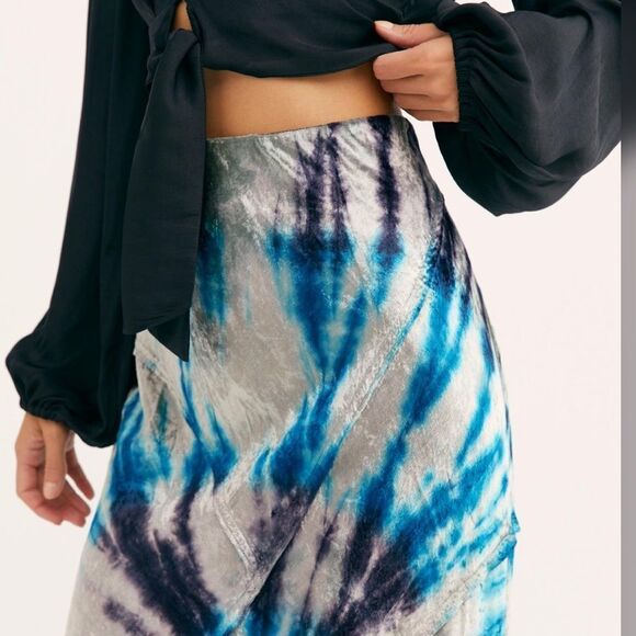 NWT Free People Serious Swagger Tie Dye Skirt - Picture 3 of 5